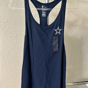 Nike Navy Dallas Cowboys Racerback Tank Top